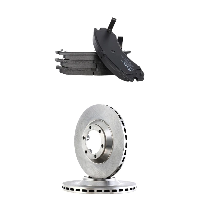 Image of RIDEX 3405B3123 Brake disc and pads set Front Axle, Brake Disc Type: internally vented, with acoustic wear warning Brake Set,disc brakes (3405)
