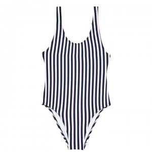 image of Jack Wills Hollybank Print Swimsuit - Pink/Navy