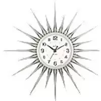 Image of Acctim Clock 21767 44 x 4.2 x 44cm Chrome