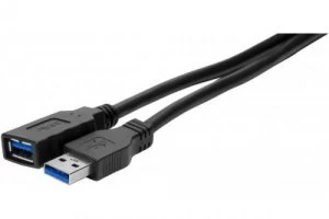 Image of 2m Black Value USB 3.0 A Extension Cable