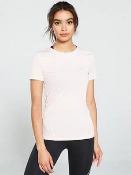 Image of Nike Training Pro Cool SS Mesh Tee - Pink, Size XL, Women