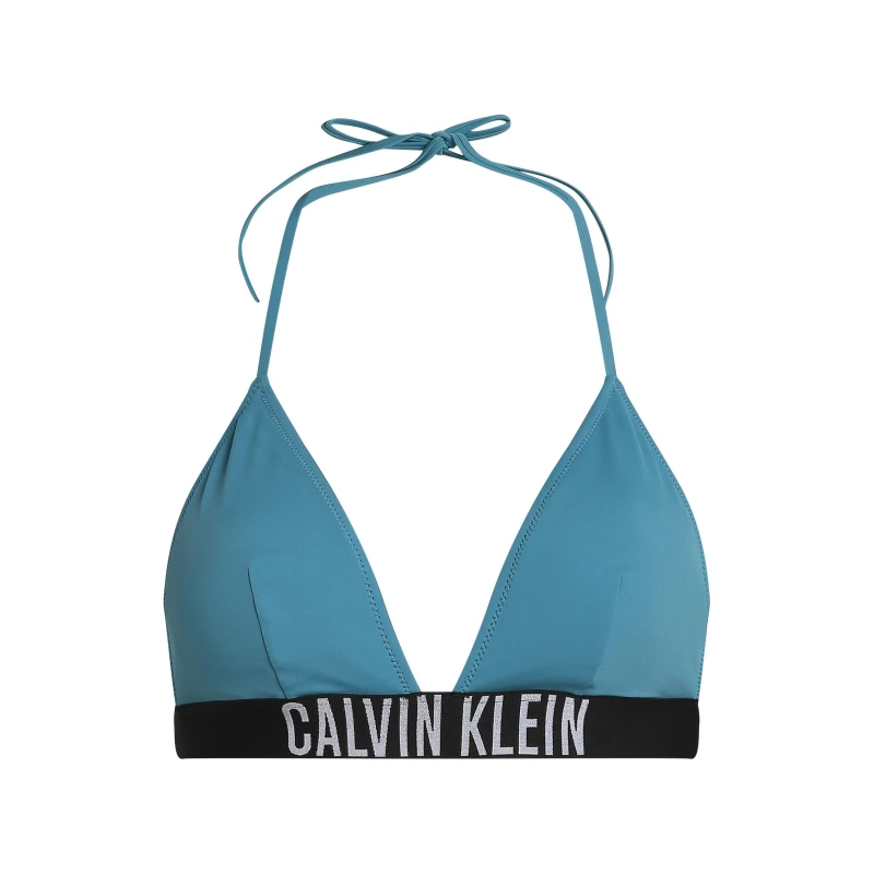 Image of Calvin Klein Triangle Bikini Top Storm Blue female 8 (XS)