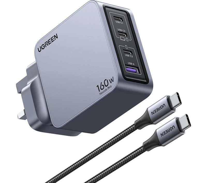 Image of Ugreen Nexode Pro Universal Grey. Silver AC Fast charging Indoor
