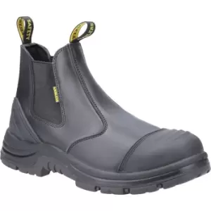 Image of Amblers Unisex Adult AS306C Leather Safety Dealer Boots (10 UK) (Black)