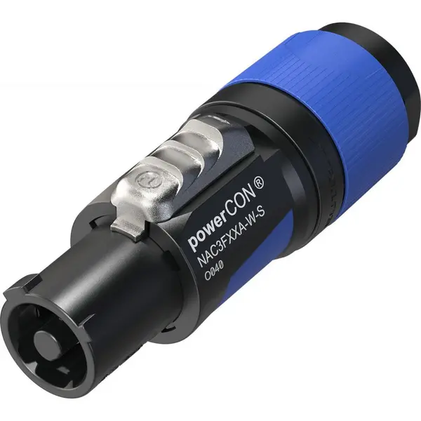 Image of Neutrik NAC3FXXA-W-S Powercon Connector Cable 6-12mm Blue AVS-017759