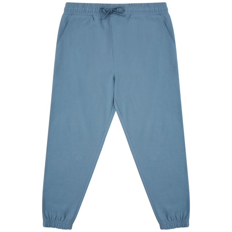 Image of SF Mens Fashion Cuffed Jogging Bottoms in Mid Blue Size: XS Mid Blue Male XS