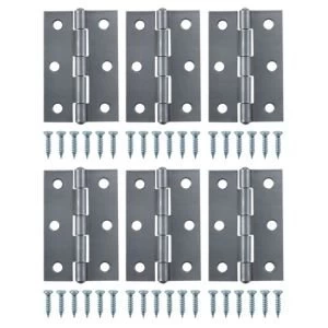 Image of Steel Butt hinge Pack of 6