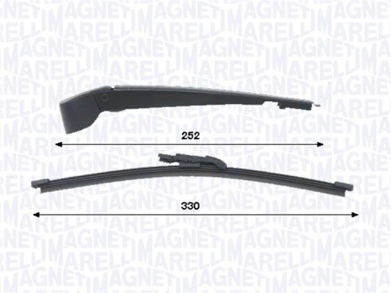 Image of MAGNETI MARELLI Wiper arm set MAGNETI MARELLI 000723180456