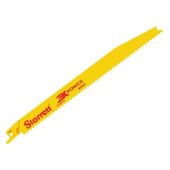 image of STRBT965 BT96-5 Bi-Metal Reciprocating Blade Wood Tapered 228mm 6 TPI (Pack 5) - Starrett