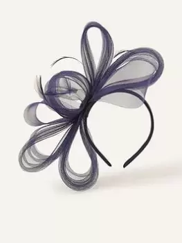 Image of Accessorize Sofia Crin Bow Band, Navy, Women
