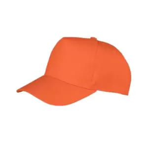 Image of Result Unisex Core Boston 5 Panel Printers Baseball Cap (One Size) (Orange)