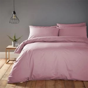 image of Linea Cotton Rich Fitted Sheet - Mauve