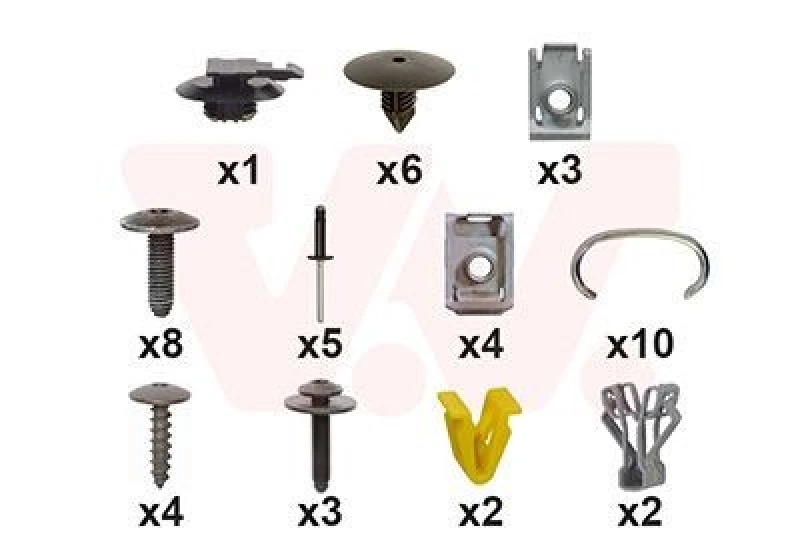 Image of VAN WEZEL Mounting Kit, bumper VAN WEZEL 3396794