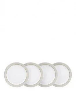 Image of Denby Natural Canvas 4 Piece Medium Plate Set