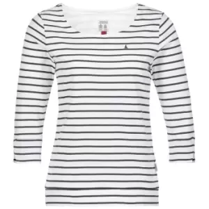 image of Musto Womens Marina Stripe Top White/Navy 12