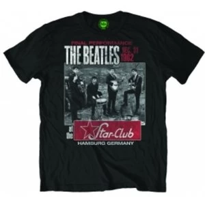 Image of The Beatles Star Club Black Mens T Shirt Size: XXL