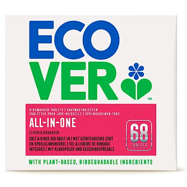 image of Ecover All In One Dishwasher Tablets 68x pcs