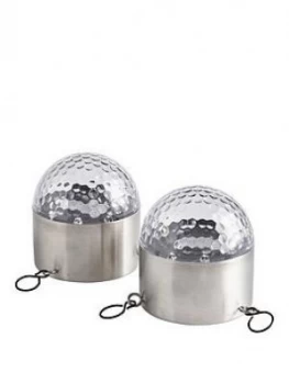 Image of Set Of 2 Solar Hanging Basket Lights