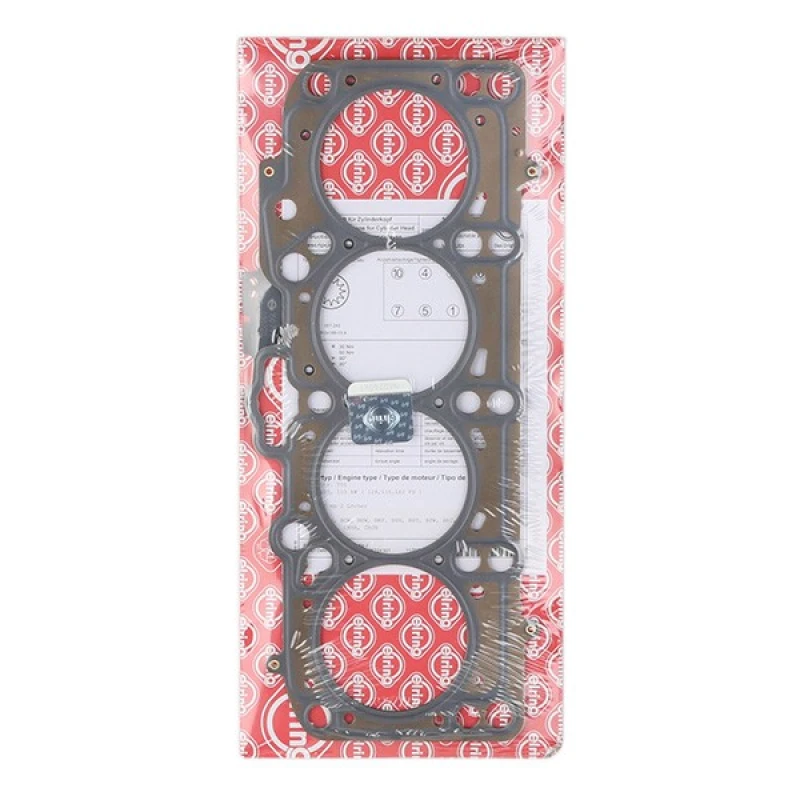 Image of ELRING 150.791 Head Gasket 1,57mm, Multilayer Steel (MLS), Notches/Holes Number: 2 Gasket,cylinder head (318)