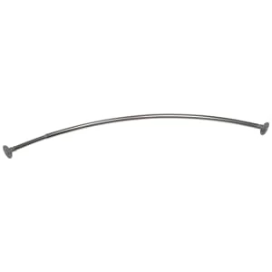 Image of Croydex Premium Telescopic Curved Shower Curtain Rod - Chrome