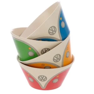 Image of Bamboo Composite Volkswagen VW T1 Camper Bus Bowl Set of 4