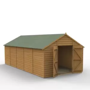 Image of Forest Garden 20X10 Ft Apex Shiplap Wooden Shed With Floor (Base Included) - Assembly Service Included