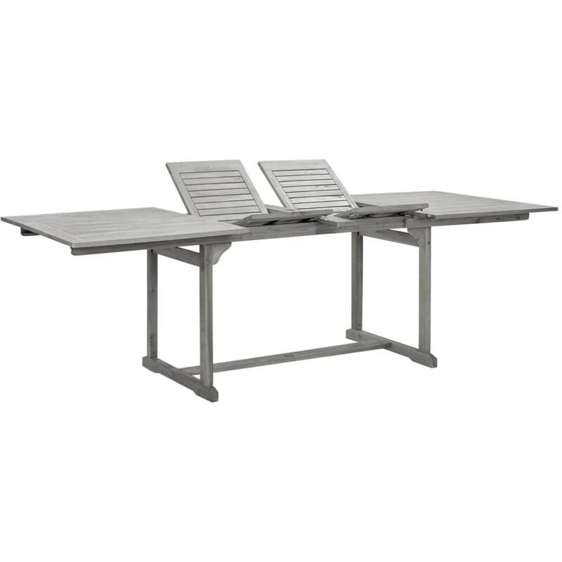 Image of VIDAXL Garden Dining Table (160-240)x100x75cm Solid Acacia Wood Vidaxl 8720286642245