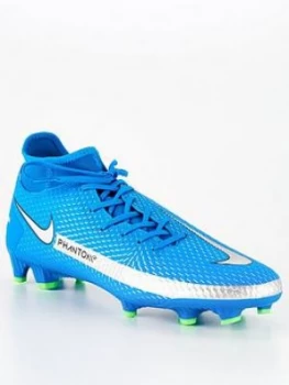 image of Nike Phantom Gt Academy Dynamic Fit Firm Ground Football Boot - Blue, Size 8, Men