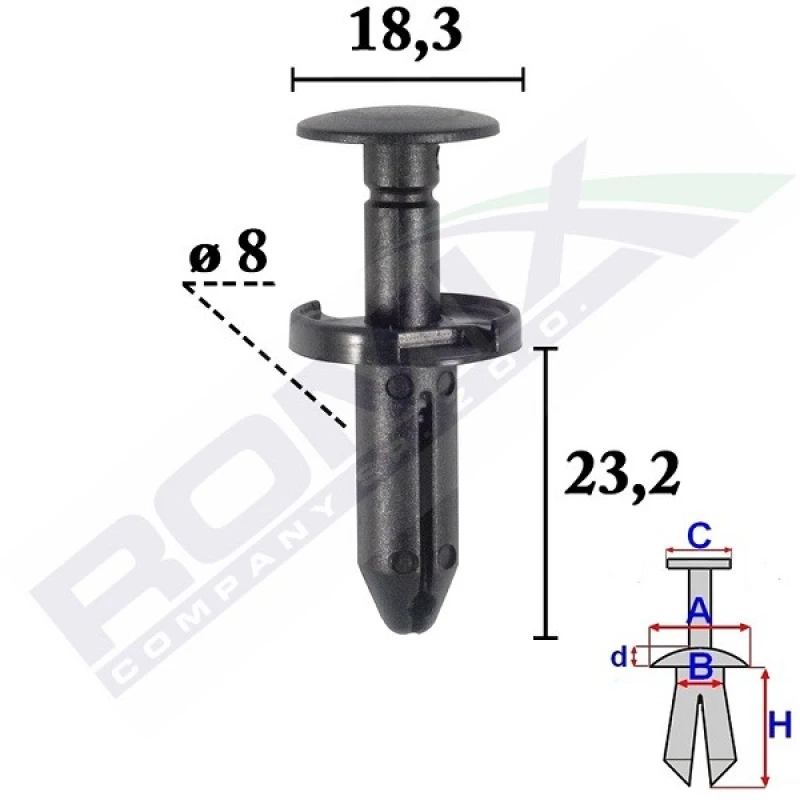 Image of ROMIX Trim clip ROMIX C70562