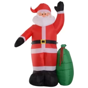 image of HOMCOM Inflatable 2.4m Santa Claus