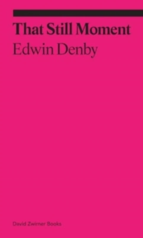 Image of That Still Moment: Poetry and Essays on Dance Paperback / softback