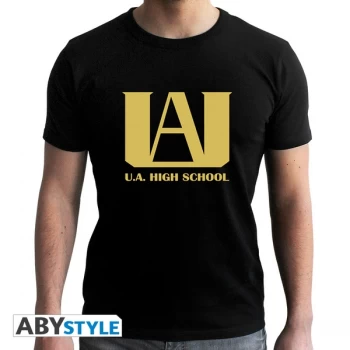 Image of My Hero Academia - U.A Mens Large T-Shirt - Black