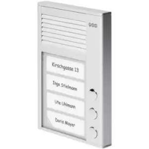 image of Auerswald TFS-Dialog 203 Door intercom Corded Complete kit 3 flat building Silver