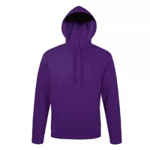 image of SOLS Snake Unisex Hooded Sweatshirt / Hoodie (3XL) (Dark Purple)