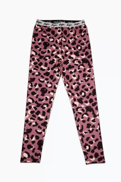Image of Purple Mini Leopard Leggings
