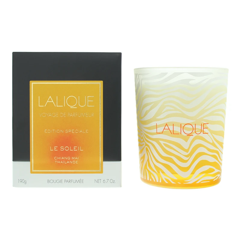 Image of Lalique Le Soleil Chiang Mai Thailande Perfumed Candle 190g
