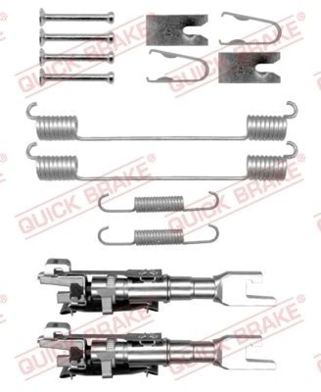 Image of QUICK BRAKE Brake shoe fitting kit QUICK BRAKE 105-0883S