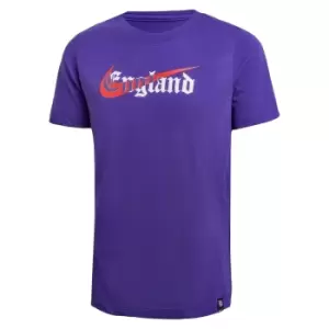 Image of 2022-2023 England Swoosh Tee (Light Concord) - Kids