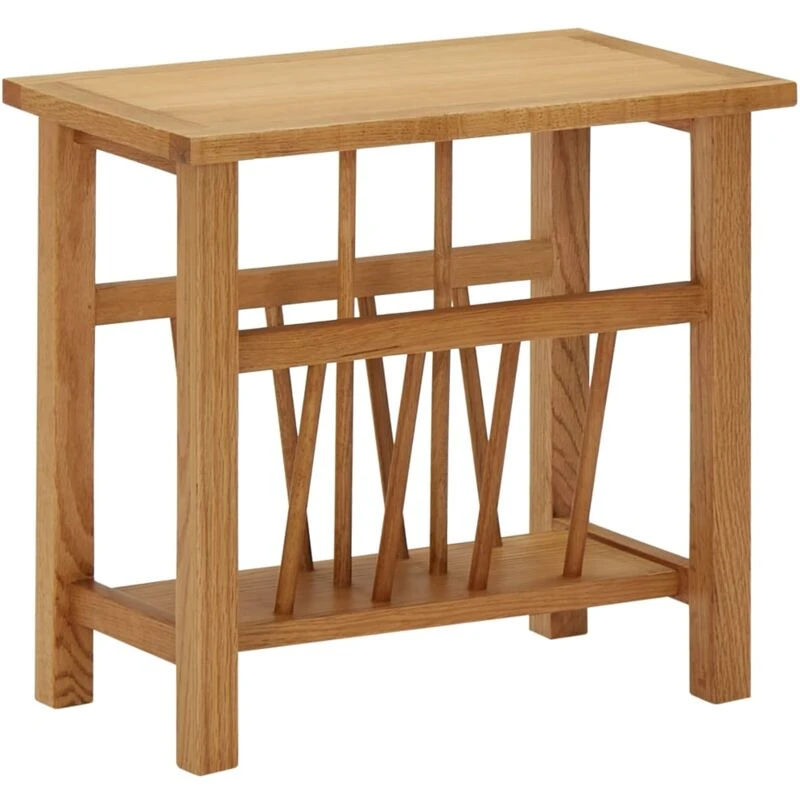 Image of VIDAXL Magazine Table 45x27x42cm Solid Oak Wood Vidaxl 8720286006863