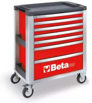 image of Beta Tools C39-7/R 7 Drawer Roller Cab 800 x 500 x 971mm Red 039000003