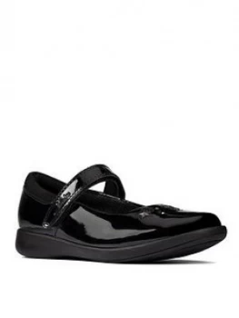 Image of Clarks Girls Etch Bright Mary Jane School Shoe