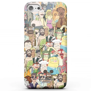 image of Rick and Morty Interdimentional TV Characters Phone Case for iPhone and Android - iPhone 8 Plus - Snap Case - Matte