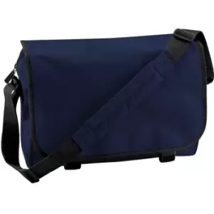 image of Adjustable Messenger Bag (11 Litres) (Pack of 2) (One Size) (French Navy) - Bagbase