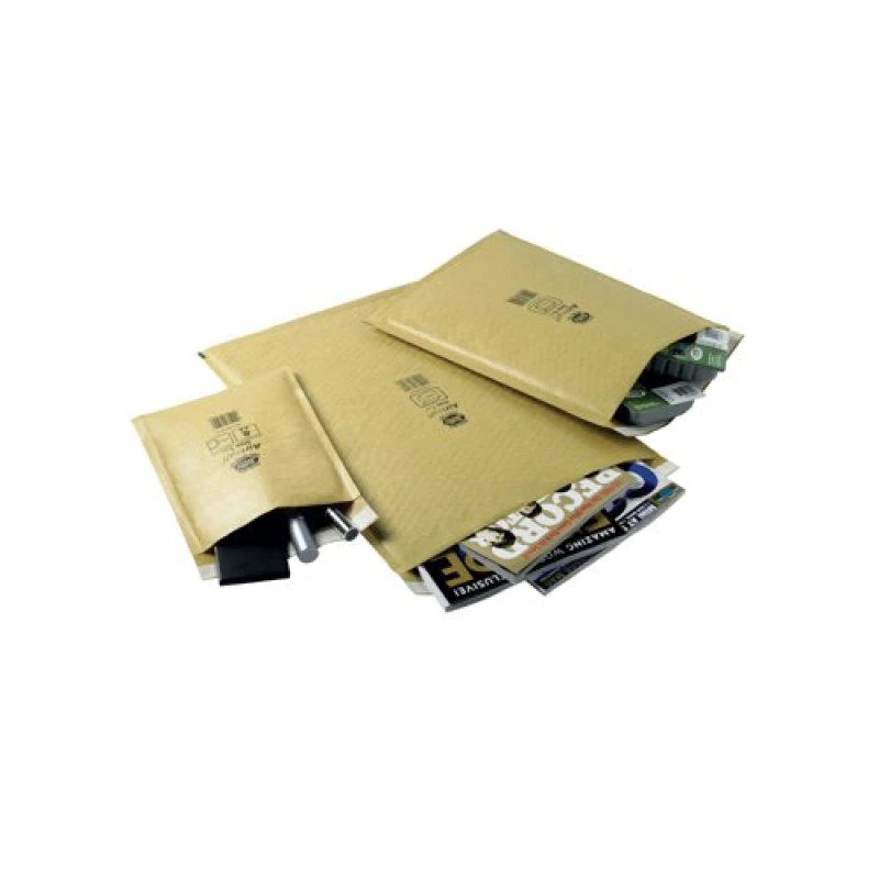 Image of Jiffy AirKraft Size 7 Bubble Lined Mailer Gold (100 Pack) MAKC99010