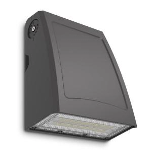 image of Kosnic Kabru 45W exterior wall-mount LED lamp IP65 Dusk to Dawn Sensor Switchable CCT - KWP25Q265/DS-SCT