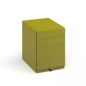 Image of Bisley wide steel pedestal 420mm wide - green