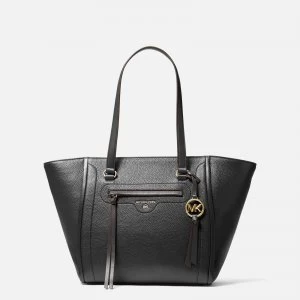 image of Michael Kors Womens Carine Medium Tote Bag - Black