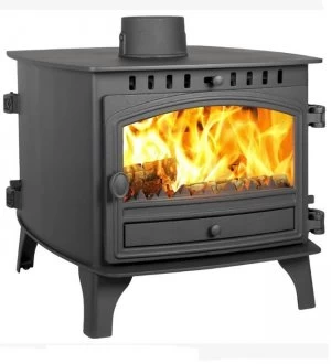 image of Hunter Herald 8 Double Sided Double Depth Multifuel Stove