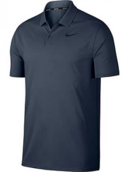 Image of Nike Golf Victory Solid Polo BlueBlack Size S Men