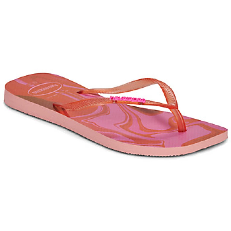 Image of Havaianas SQUARE JELLY womens Flip flops / Sandals (Shoes) in Pink